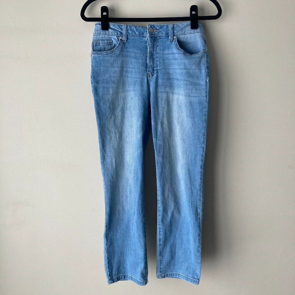 d.jeans Women Light Wash Straight Leg Recycled Denim Jeans Size 6 JK1130